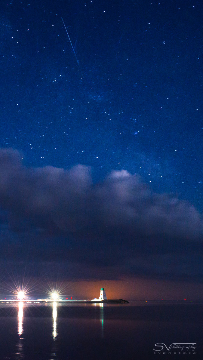 Port Maitland Lighthouse at Night